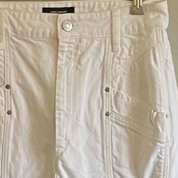 Isabel Marant 100% Cotton White Kelissa High Waisted Jeans Size 8 - Picture 7 of 13